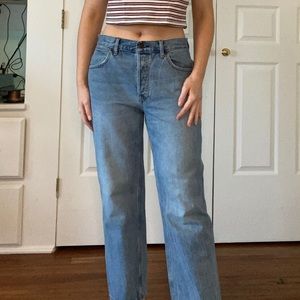 High Rise Vintage Straight Leg Jeans